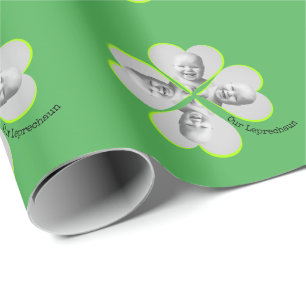 Aangepaste foto Shamrock Cadeaupapier