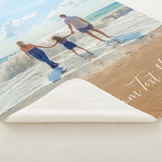 Aangepaste foto Sherpa Blanket Uw foto's en tekst Sherpa Deken (3/4)