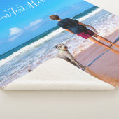 Aangepaste foto Sherpa Blanket Uw foto's en tekst Sherpa Deken (3/4)