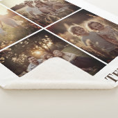 Aangepaste Foto Sherpa Deken Collage Oma Gift (3/4)