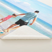 Aangepaste foto Sherpa deken met tekst (3/4)