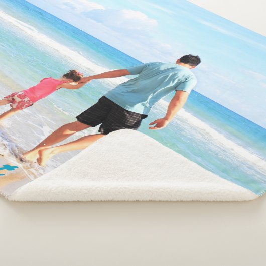 Aangepaste foto Sherpa deken met tekst (3/4)