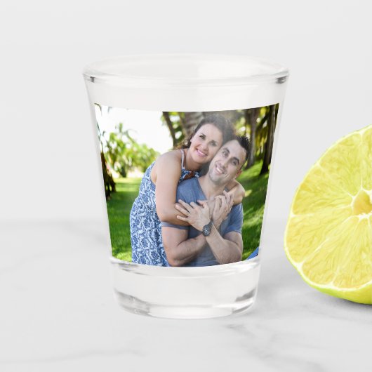 Aangepaste foto shotglas glazen (Voorkant)