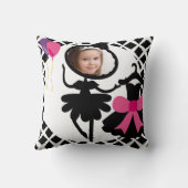 Aangepaste foto Silhouet Ballerina Kussen (Achterkant)