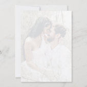 Aangepaste foto Simple & Elegant Cerise Wedding II Kaart (Achterkant)