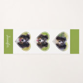 Aangepaste foto-sjablonen voor hartvorm met tekst yogamat (Voorkant (horizontaal))