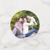 Aangepaste foto sjabloon familie viering confetti (Kleine voorkant)