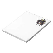 Aangepaste foto-sjabloon met petten notitieblok (Linkerzijde)