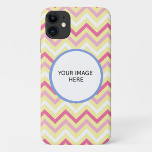 Aangepaste foto sjabloon zigzag chevron afdrukken Case-Mate iPhone case