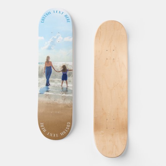 Aangepaste foto skateboard Gift Your Photos and Te (Voorkant)