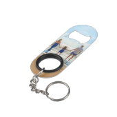 Aangepaste foto Sleutelhanger flesje openen Je fot Mini Flessenopener (Achterkant Gekanteld)