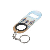 Aangepaste foto Sleutelhanger flesje openen Je fot Mini Flessenopener (Achterkant Gekanteld)