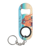 Aangepaste Foto Sleutelhanger Flesopener met Tekst Mini Flessenopener (Voorkant)