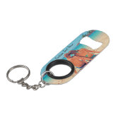 Aangepaste Foto Sleutelhanger Flesopener met Tekst Mini Flessenopener (Voorkant Gekanteld)