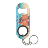 Aangepaste Foto Sleutelhanger Flesopener met Tekst Mini Flessenopener (Achterkant)