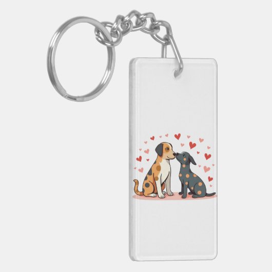 Aangepaste Foto Sleutelhanger – Gepersonaliseerde  (Voorkant Links)