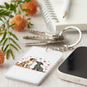 Aangepaste Foto Sleutelhanger – Gepersonaliseerde (Voorkant Rechts)