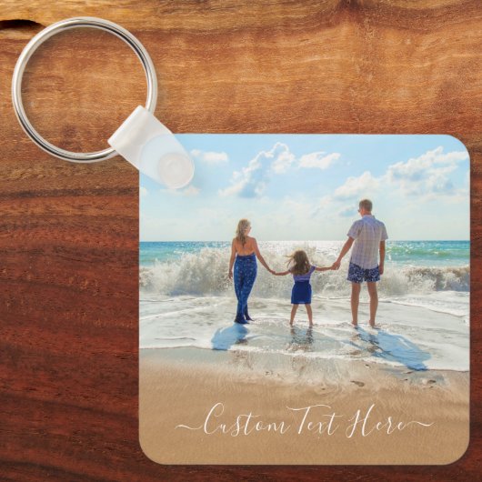 Aangepaste foto-Sleutelhanger Gift Uw foto's en te Sleutelhanger (Voorkant)