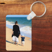 Aangepaste foto Sleutelhanger Je familie foto's ma (Achterkant)
