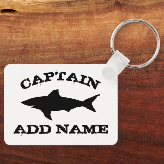 Aangepaste foto-sleutelhanger met haaienvissilhoue sleutelhanger (Voorkant)