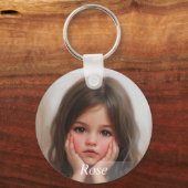 Aangepaste foto sleutelhanger met naam (Achterkant)