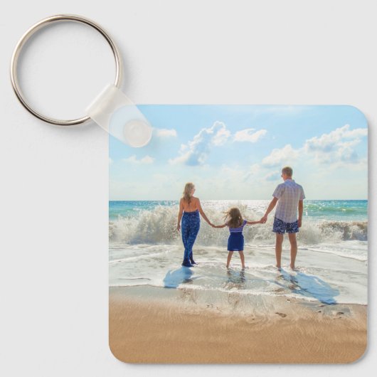 Aangepaste foto-Sleutelhanger met uw fotoontwerp Sleutelhanger (Voorkant)