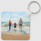 Aangepaste foto-Sleutelhanger met uw fotoontwerp Sleutelhanger (Achterkant)
