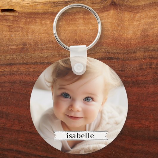 Aangepaste foto-Sleutelhanger Sleutelhanger (Achterkant)