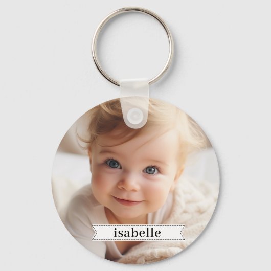 Aangepaste foto-Sleutelhanger Sleutelhanger (Achterkant)