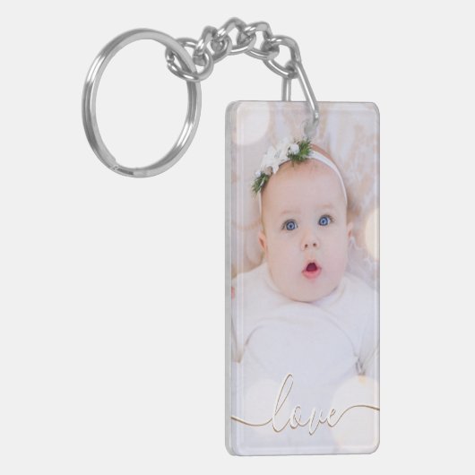 Aangepaste foto-Sleutelhanger Sleutelhanger (Voorkant Links)