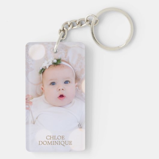 Aangepaste foto-Sleutelhanger Sleutelhanger (achterkant)