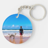 Aangepaste foto-Sleutelhanger Ypur Pets Foto's Gif Sleutelhanger (Achterkant)