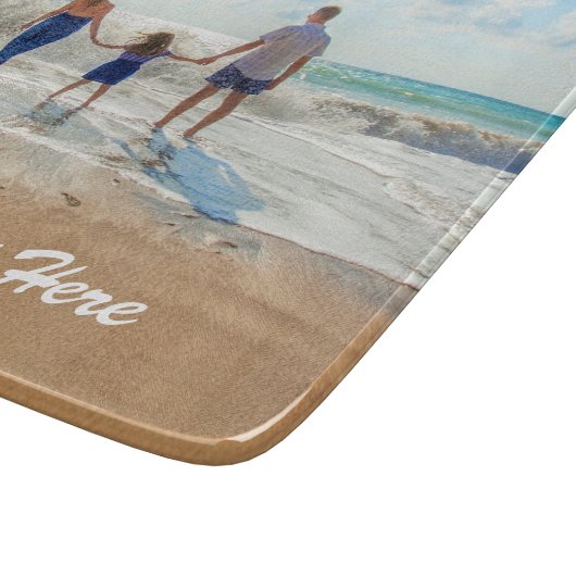 Aangepaste Foto Snijplank Uw Foto's Gift (Hoek)