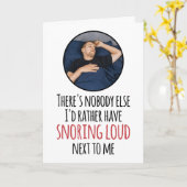 Aangepaste foto Snurken Hard Cheeky Romantisch Gra Kaart (Gele Bloem)