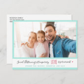 Aangepaste foto social distancing love quote groet briefkaart (Voorkant / Achterkant)