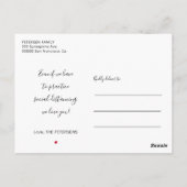 Aangepaste foto social distancing love quote groet briefkaart (Achterkant)