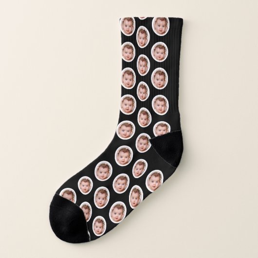 Aangepaste foto-Sokken Sokken (Links - buitenkant)