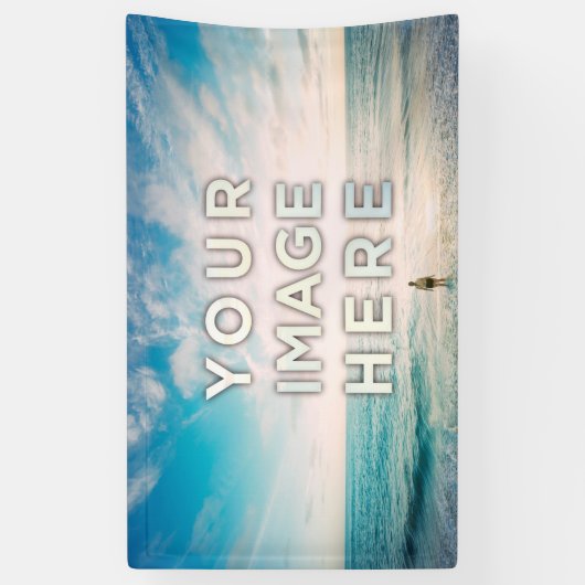 Aangepaste foto spandoek (Verticaal)