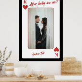 Aangepaste foto speelkaart | Hoeveel geluk hebben Poster (Keuken)