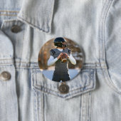 Aangepaste foto speler gameday gepersonaliseerde s ronde button 7,6 cm (In situ)