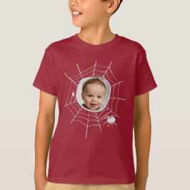 Aangepaste foto Spider web spiderweb creepy spooky T-shirt