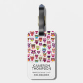 Aangepaste foto-spoedondergrond voor kinderen bagagelabel (Achterkant verticaal)