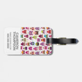 Aangepaste foto-spoedondergrond voor kinderen bagagelabel (Achterkant horizontaal)