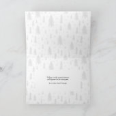 Aangepaste foto-spoelzegels en kerstbomen feestdagen kaart (Binnen)