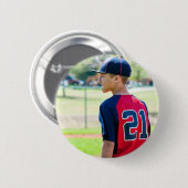 Aangepaste Foto Sport Button/PIN Ronde Button 5,7 Cm (Voorkant /achterkant)