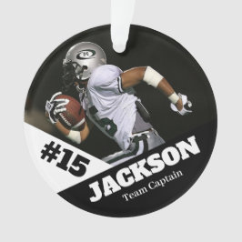 Aangepaste foto sport keepsake ornament football