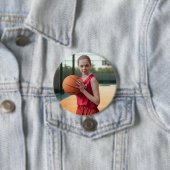 Aangepaste foto sport knopspeld ronde button 7,6 cm (In situ)