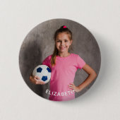Aangepaste foto sporten knop ronde button 5,7 cm (Voorkant)