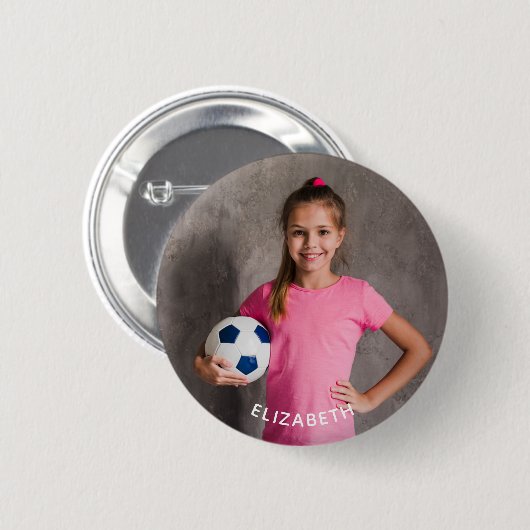 Aangepaste foto sporten knop ronde button 5,7 cm (Voorkant /achterkant)
