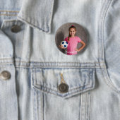 Aangepaste foto sporten knop ronde button 5,7 cm (In situ)